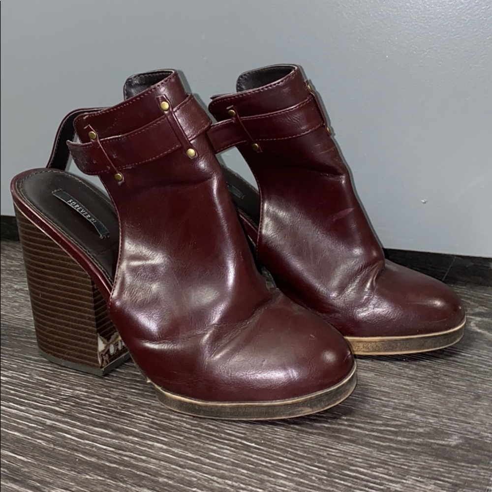Forever21 heeled booties
